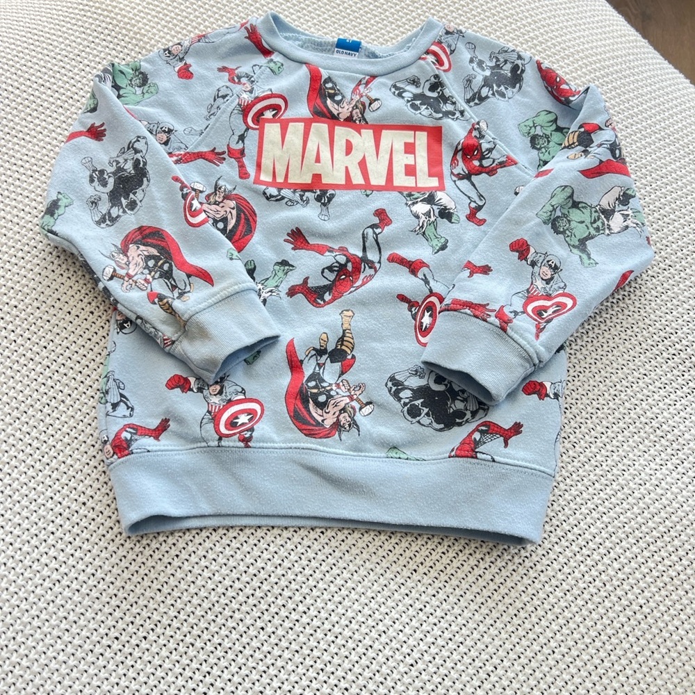 Old Navy Marvel Kids Gray Graphic Sweatshirt